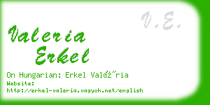 valeria erkel business card